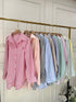 Women Stripes Collar Down Shirts